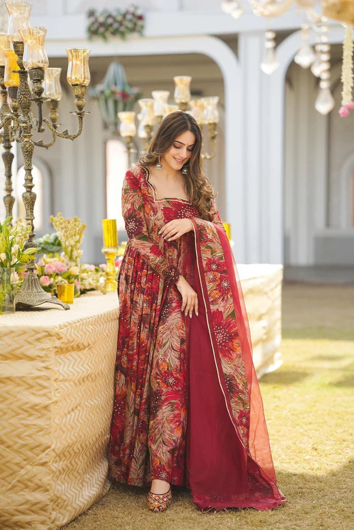 Salisha Digital Printed Anarkali Suit
