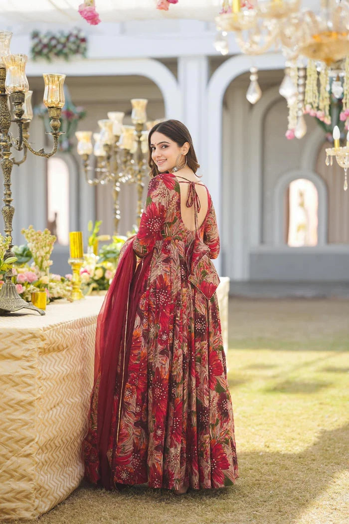 Salisha Digital Printed Anarkali Suit