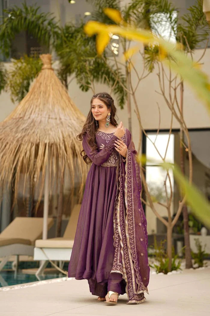Women Premium Anarkali Suit Set