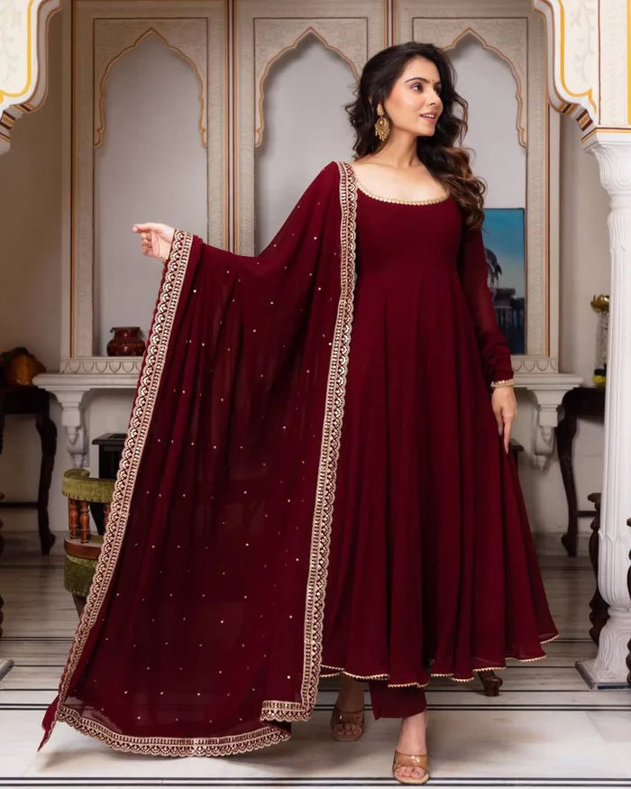 New Designer Anarkali Suit Set