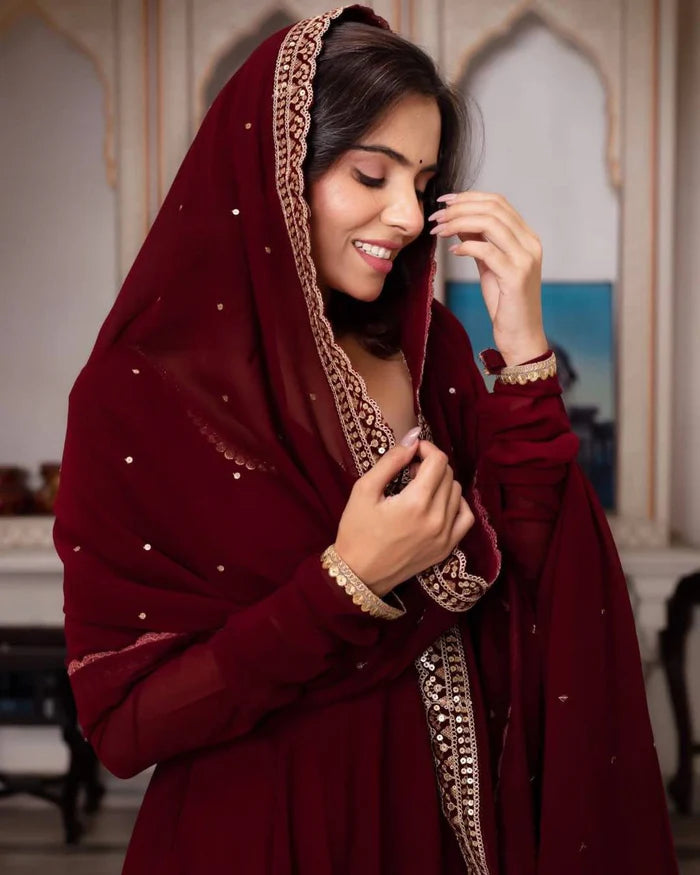 New Designer Anarkali Suit Set